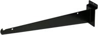 🔪 sleek and functional black slatwall knife shelf bracket: organize with style! логотип