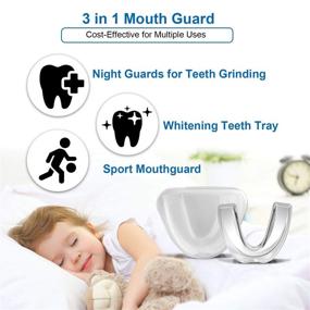 img 1 attached to 🛏️ Pack of 6 Moldable Sleep Bite Guards for Kids and Women with Small Mouths - Mouth Guards for Teeth Grinding, Clenching, Bruxism, Whitening Trays