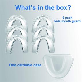 img 3 attached to 🛏️ Pack of 6 Moldable Sleep Bite Guards for Kids and Women with Small Mouths - Mouth Guards for Teeth Grinding, Clenching, Bruxism, Whitening Trays