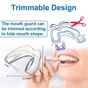 img 2 attached to 🛏️ Pack of 6 Moldable Sleep Bite Guards for Kids and Women with Small Mouths - Mouth Guards for Teeth Grinding, Clenching, Bruxism, Whitening Trays