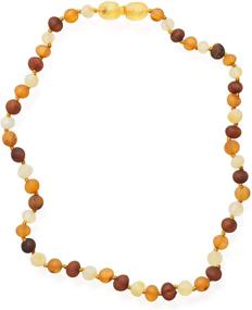 img 3 attached to Meraki Baltic Amber Necklace: Raw Unpolished Baroque Certified Genuine Baltic Amber Pendant in Cognac/Honey/Lemon Color