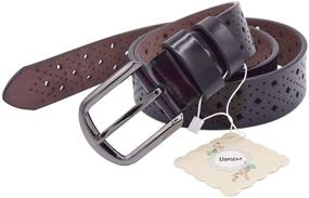 img 1 attached to Hollow Leather Vonsely Womens Buckle Women's Accessories and Belts