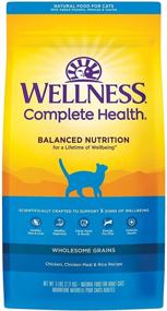 img 4 attached to 🐱 Wellness Complete Health Dry Cat Food: Nutritious Grains, Natural, American-Made, Enriched with Vitamins, Minerals, and Taurine, No Meat by-Products, Artificial Flavors, or Preservatives