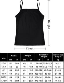 img 3 attached to 💃 Satinior Girls Dancewear: 4-Piece Sleeveless Spaghetti Strap Crop Tank Tops for Dance