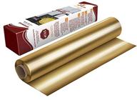 🔥 firefly craft elastic foil gold htv vinyl – metallic iron on vinyl for cricut and silhouette – 3 pieces, 12"x20" each (5 feet) – heat press vinyl for shirts logo