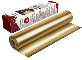 img 4 attached to 🔥 Firefly Craft Elastic Foil Gold HTV Vinyl – Metallic Iron On Vinyl for Cricut and Silhouette – 3 Pieces, 12"x20" Each (5 Feet) – Heat Press Vinyl for Shirts