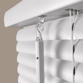 img 3 attached to 🪟 Calyx Interiors 1” Cordless Vinyl Mini Blinds - White, 34.5" W x 64" H | Shop now for 04MV2344640