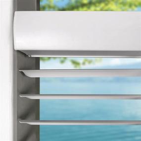 img 2 attached to 🪟 Calyx Interiors 1” Cordless Vinyl Mini Blinds - White, 34.5" W x 64" H | Shop now for 04MV2344640