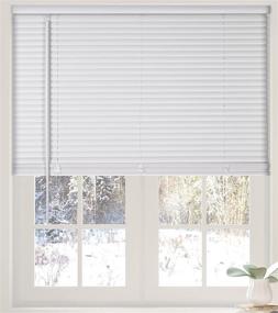 img 4 attached to 🪟 Calyx Interiors 1” Cordless Vinyl Mini Blinds - White, 34.5" W x 64" H | Shop now for 04MV2344640