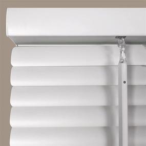 img 1 attached to 🪟 Calyx Interiors 1” Cordless Vinyl Mini Blinds - White, 34.5" W x 64" H | Shop now for 04MV2344640