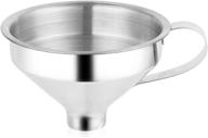 aozita stainless steel spice funnel with 🧴 handle: a professional grade kitchen tool for spice jars logo