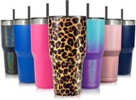 leopard stainless insulated tumbler by zibtes: improved seo-friendly product name logo