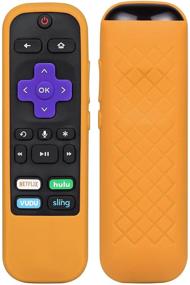 img 4 attached to 🧡 Silicone Remote Cover for Roku 3600R/3800/3900/Voice RCAL7R - SYMOTOP Protective Case for TCL Roku Streaming Stick/Voice/Express/Premiere TV Remote Control - Vibrant Orange