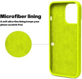 img 1 attached to 📱 OTOFLY iPhone 13 Pro Case: Slim & Shockproof Fluorescent Yellow Cover with Microfiber Lining - 6.1 inch