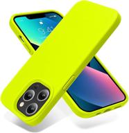 📱 otofly iphone 13 pro case: slim & shockproof fluorescent yellow cover with microfiber lining - 6.1 inch logo