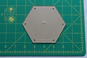 img 2 attached to Set of Hexagon Quilting Templates - 4-inch, 3-inch, 2-inch, 1-inch with 1/4-inch Seam Allowance