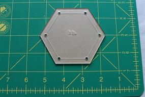 img 1 attached to Set of Hexagon Quilting Templates - 4-inch, 3-inch, 2-inch, 1-inch with 1/4-inch Seam Allowance