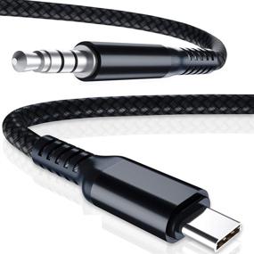 img 4 attached to 🔌 USB C Aux Cable 4FT with Type C 3.5mm Jack Adapter - High-Quality Audio Cord for Car Stereo, Headphone, Samsung Galaxy S20 S21 Ultra, Note 10 20 FE 5G, M1 iPad Pro 11 12.9 5th Gen, Air 4 4th Gen - Buy Now!