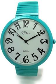img 2 attached to Numbers Stretch Elastic Fashion Eikon Women's Watches