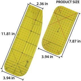 img 1 attached to 📏 Hot Ironing Measuring Ruler: Patchwork Control, DIY Sewing Tool - 2 PCS