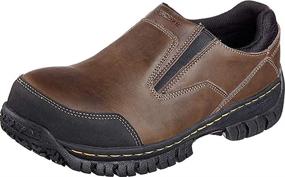 img 3 attached to Skechers Work Hartan Slip Brown Men's Shoes
