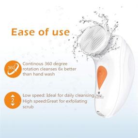 img 1 attached to 🧖 Rechargeable Facial Cleansing Brush: Exfoliate, Freshen & Brighten Your Face - Waterproof Face Spin Brush Technology for Effective Face Scrub