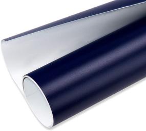 img 2 attached to 🔵 Navy Blue Matte Vinyl Roll: Perfect for Bottle and Glass Decoration - VINYL FROG 12"x10ft