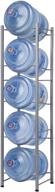🥤 efficient 5 gallon water cooler jug rack: singaye 5 tier water bottle storage rack - silver logo