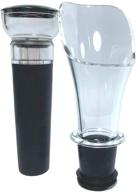 🍷 wucums wine vacuum stopper and aerator pourer set: for efficacious wine preservation and enhanced aeration in stylish black логотип