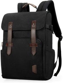img 4 attached to Водонепроницаемый рюкзак для камеры с функцией против угона, BAGSMART DSLR SLR сумка для камеры подходит для ноутбука до 15 дюймов, держатель штатива и дождевой чехол (черный)