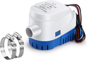 img 4 attached to 🚤 UYGALAXY Boat Bilge Pump: 1100GPH 12V 12ft Head with Float Switch - Automatic, Submersible Water Pump with Hose Clamps