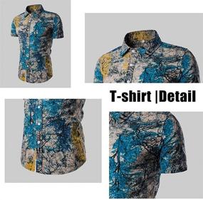 img 1 attached to MANTORS Floral Tracksuit Sleeve Hawaiian Men's Clothing