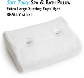 img 2 attached to 🛀 IndulgeMe Super Soft Bath Pillow: Ultimate Relaxation with Non-Slip Design, Travel Case, and Extra-Large Suction Cups