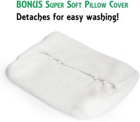 img 1 attached to 🛀 IndulgeMe Super Soft Bath Pillow: Ultimate Relaxation with Non-Slip Design, Travel Case, and Extra-Large Suction Cups