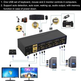 img 2 attached to Переключатель с двумя мониторами DisplayPort