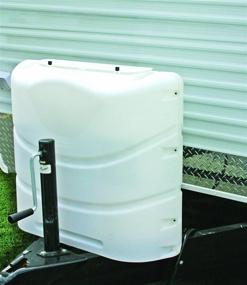 img 1 attached to Camco 40542 Heavy-Duty 20Lb Or 30Lb Dual Propane Tank Cover (Polar White)