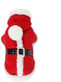 img 3 attached to 🎅 Adorable PETLESO Christmas Clothes for Dogs: Santa Costume to Keep Your Pup Warm and Festive!