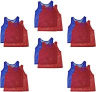 👕 adorox youth scrimmage practice jerseys: ultimate team pinnies for children's soccer, football, basketball, and volleyball training логотип