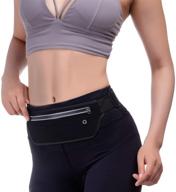 🏃 kege slim reflective running belt fanny pack - water resistant, bounce free waist pack for exercise & phone holder - multiple colors available logo