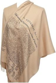 img 4 attached to Declaration Independence Scarf Shawl Print