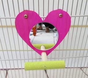 img 2 attached to Colorful Accessories Parakeet Cockatiel Heart Shaped