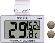 🌡️ advanced gxstwu digital reptile tank hygrometer thermometer: lcd display, hook, temperature & humidity gauge for reptile tanks, terrariums, vivarium logo