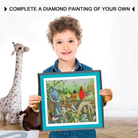 img 1 attached to 💎 Diamond Art Birds, 5D DIY Full Drill Diamond Painting Kit with Digital Painting Round Diamonds - Set by Number. Perfect Diamond Painting Kits for Adults, 12x16inch Size