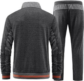 img 2 attached to Спортивные костюмы Спортивные спортивные костюмы для бега Full Zip