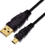 🔌 high-speed a male to mini b usb cable (8 feet) with gold-plated connectors - mediabridge usb 2.0 logo