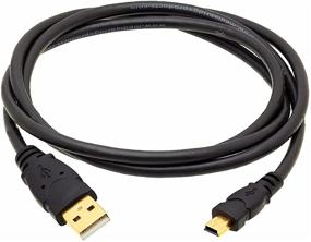img 3 attached to 🔌 Высокоскоростной кабель USB A Male к Mini B (8 футов) с золотистыми разъемами - USB 2.0 от Mediabridge.