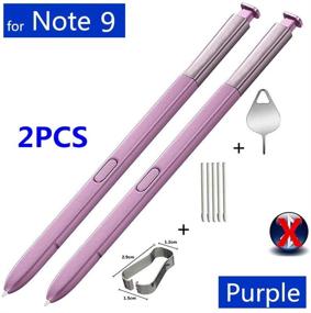 img 1 attached to 🖋️ 2-Pack Purple S Pen Replacement for Galaxy Note 9 SM-N960 (No Bluetooth) Stylus Touch S Pen with Tips/Nibs+Eject Pin