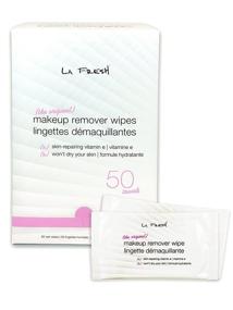 img 4 attached to 🌸 50ct Makeup Remover Cleansing Face Wipes with Vitamin E for Waterproof Makeup - La Fresh Facial Towelettes