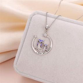 img 3 attached to YinShan Sterling Silver Owl Tree of Life/Moon Pendant Necklace for Women and Teen Girls - Ideal Gifts for Owl Lovers, Stunning Jewelry