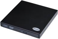 chuanganzhuo usb 2.0 slim external cd dvd drive - portable cd-rom dvd-rom player for laptop notebook pc desktop computer - mac windows 2000/xp/vista/7/8/10 compatible - black logo